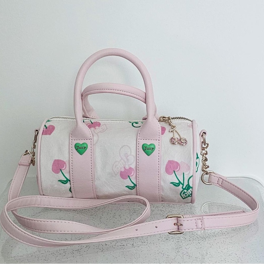 Juicy Couture Pink Cherry Mini Barrel Bag